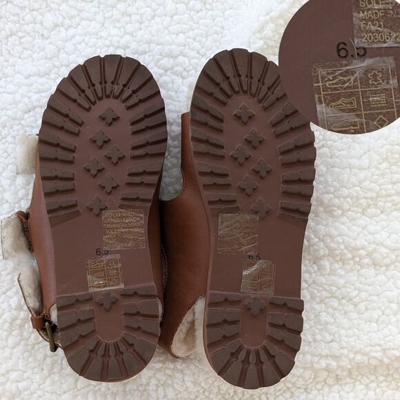 Madewell Madelyn Shearling Lined Strapped Sandal Sz 6.5 NWOB - Picture 5 of 5